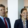 La princesse Victoria de Suède et le prince Frederik de Danemark au "Liveable Scandinavia" à Stockholm le 29 mai 2017