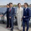 La princesse Victoria et son mari le prince Daniel de Suède avec La princesse Mary et le prince Frederik de Danemark au "Liveable Scandinavia" à Stockholm le 29 mai 2017