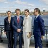 La princesse Victoria et son mari le prince Daniel de Suède avec La princesse Mary et le prince Frederik de Danemark au "Liveable Scandinavia" à Stockholm le 29 mai 2017
