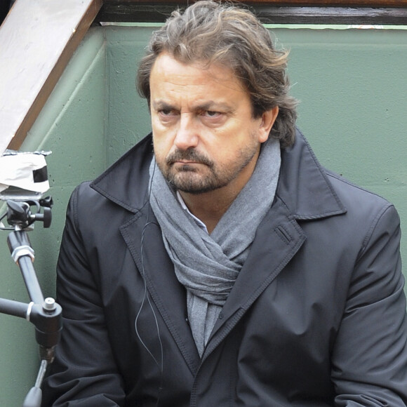 Henri Leconte - People dans les tribunes des internationaux de France de tennis à Roland Garros le 1er juin 2016. © Pierre Perusseau / Bestimage