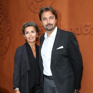 Henri Leconte et sa compagne Maria Dowlatshahi - People au village du Tournoi de Roland-Garros (les Internationaux de France de tennis) à Paris, le 29 mai 2016. © Dominique Jacovides/Bestimage