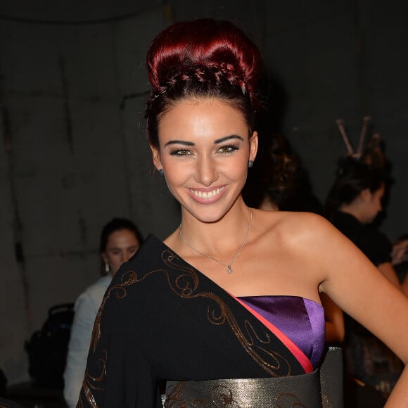 Delphine Wespiser (Miss France 2012) - Backstage du défilé du 22ème salon du chocolat à la porte de Versailles à Paris le 27 octobre 2016. © Veeren-Perusseau/Bestimage