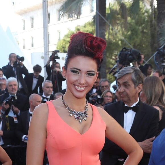 Delphine Wespiser (robe Christophe Guillarmé) - Montée des marches du film "Les Fantômes d'Ismaël" lors de la cérémonie d'ouverture du 70ème Festival International du Film de Cannes. Le 17 mai 2017 © Borde-Jacovides-Moreau / Bestimage