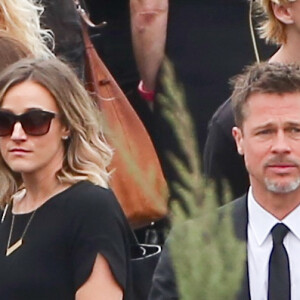 Brad Pitt aux funérailles de Chris Cornell à Los Angeles, le 26 mai 2017.