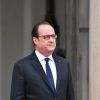 François Hollande lors de la passation de pouvoir avec Emmanuel Macron au palais de l'Elysée à Paris le 14 mai 2017. © Lionel Urman / Bestimage