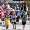 Exclusif - Megan Fox et son mari Brian Austin Green sont allés déjeuner avec leurs enfants Noah, Journey et Bodhi au restaurant Nobu à Malibu, le 22 mai 2017