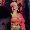 Rihanna sur le tournage d'un nouveau clip avec DJ Khaled et Bryson Tiller, dans le quartier de Little Haiti à Miami. Le 5 juin 2017. © CPA/Bestimage