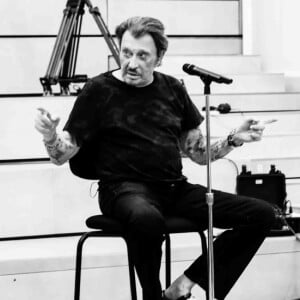 Johnny Hallyday, Eddy Mitchell et Jacques Dutronc en répétitions pour leur tournée des Vieilles Canailles le 5 juin 2017 sur l'île Seguin.