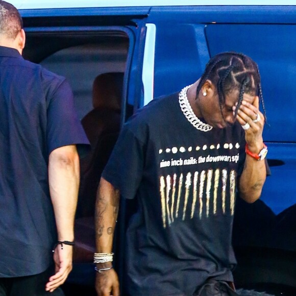 Kylie Jenner et son compagnon Travis Scott à Miami, le 6 juin 2017