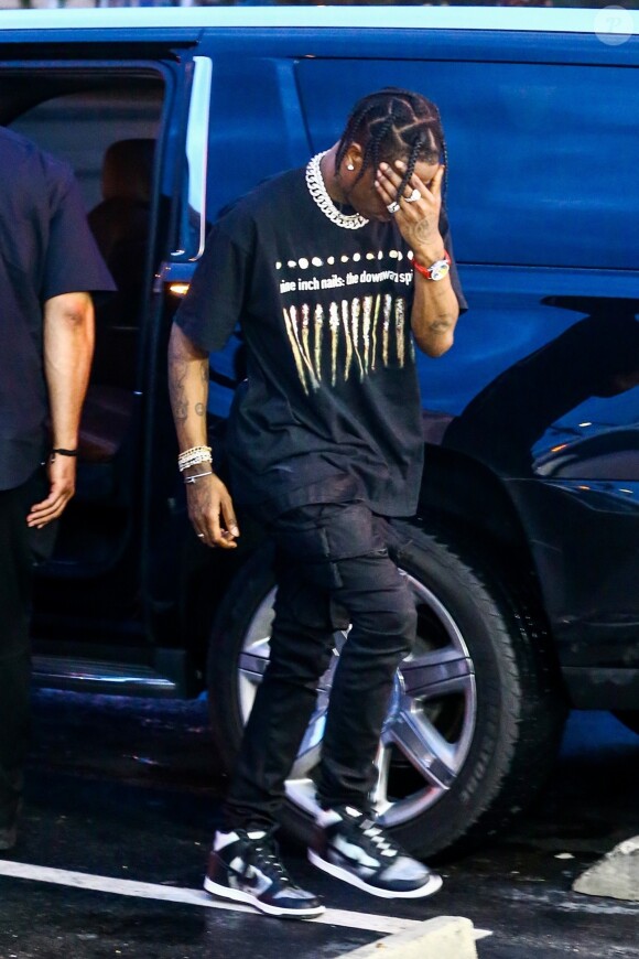 Kylie Jenner et son compagnon Travis Scott à Miami, le 6 juin 2017
