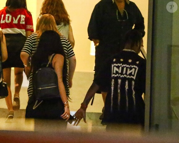 Kylie Jenner et son compagnon Travis Scott à Miami, le 6 juin 2017