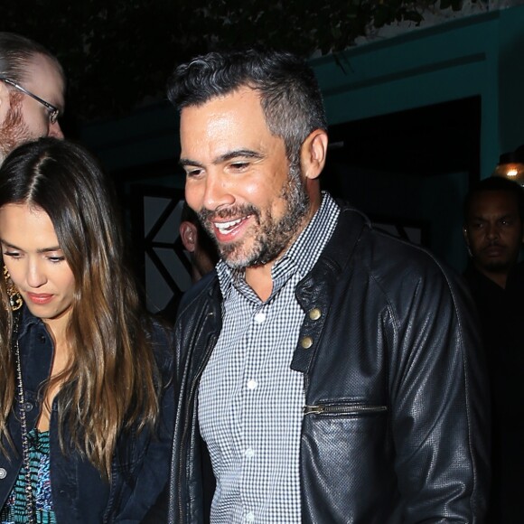 Cash Warren et sa femme Jessica Alba au 40ème anniversaire de J. Meyer au Peppermint à West Hollywood le 22 avril 2017.