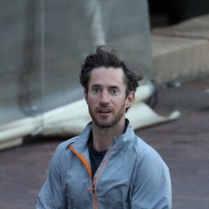 Exclusif - Pippa Middleton, son mari James Matthews et leur coach font un jogging à Sydney, en Australie. Le 31 mai 2017.
