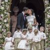 Pippa Middleton et James Matthew se marient à l'église St Mark Englefield, dans le comté de Berkshire. Le 20 mai 2017.