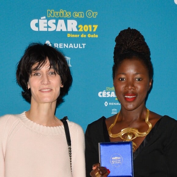 Clotilde Hesme et Alice Diop - Dîner de gala "Les Nuits en Or 2017" à l'Unesco organisé par l'Académie des César à Paris le 12 juin 2017. © Coadic Guirec/Bestimage