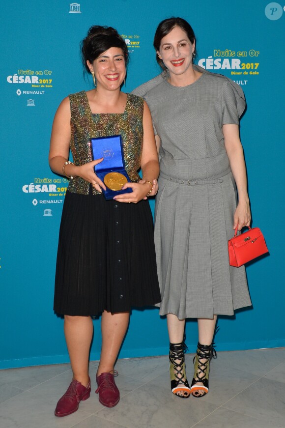 Or Sinai et Amira Casar - Dîner de gala "Les Nuits en Or 2017" à l'Unesco organisé par l'Académie des César à Paris le 12 juin 2017. © Coadic Guirec/Bestimage
