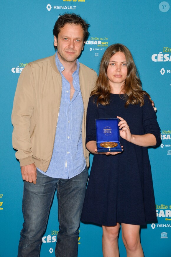 Jonathan Zaccaï et Anna Lyubynetska - Dîner de gala "Les Nuits en Or 2017" à l'Unesco organisé par l'Académie des César à Paris le 12 juin 2017. © Coadic Guirec/Bestimage