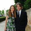 Davide Oldani et sa femme Evelina Rolandi - Les invités arrivent au mariage de Jessica Chastain et de Gian Luca Passi de Preposulo à la Villa Tiepolo Passi à Trévise en Italie le 10 juin 2017.