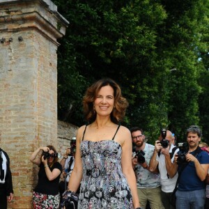 Roberta Armani - Les invités arrivent au mariage de Jessica Chastain et de Gian Luca Passi de Preposulo à la Villa Tiepolo Passi à Trévise en Italie le 10 juin 2017.