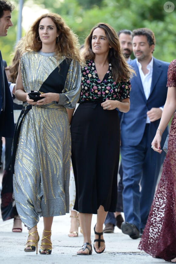 lexia Niedzielski et Coco Brandolini D'Adda - Les invités arrivent au mariage de Jessica Chastain et de Gian Luca Passi de Preposulo à la Villa Tiepolo Passi à Trévise en Italie le 10 juin 2017.