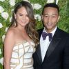 Chrissy Teigen et son mari John Legend - Les célébrités arrivent au Tony award à New York le 11 juin 2017.