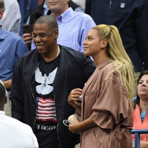 Beyoncé et son mari Jay Z pendant l'US Open 2016 au USTA Billie Jean King National Tennis Center à Flushing Meadow, New York City, New York, Etats-Unis, le 1er Septembre 2016.