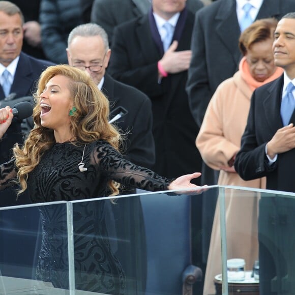 Beyonce chante pour le President Obama lors de son investiture à Washington, le 21 janvier 2013