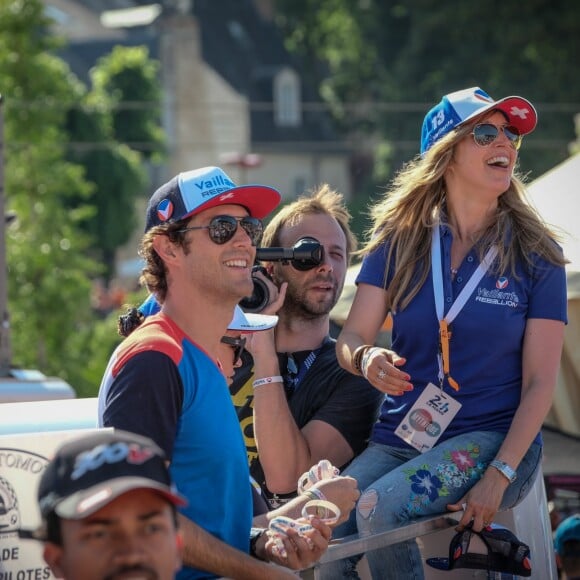 Ecurie Vaillante-Rebellion, Bruno Senna lors de la parade avant les 24h du Mans, France, le 16 juin 2017. © V'Images/Bestimage