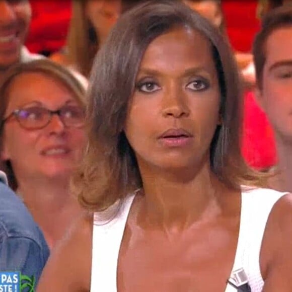 Karine Le Marchand invitée de Cyril Hanouna dans Touche pas à mon poste (C8) le 19 juin 2017 à l'occasion du lancement de la saison 12 de L'amour est dans le pré (M6).