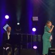 Exclusif - Julie Zenatti (enceinte) et Aurélie Konaté - Concert caritatif "Urgence Tchétchénie" pour venir en aide à la communauté homosexuelle persécutée depuis des mois en Tchétchénie au Palace à Paris. Le concert sera retransmis sur CStar mercredi 21 juin. Le 19 juin 2017 © Giancarlo Gorassini / Bestimage