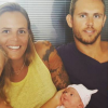 Adeline Taraga présente sa fille Rose à la famille de son compagnon Nicolas Manaudou, sur Instagram, le 11 septembre 2016