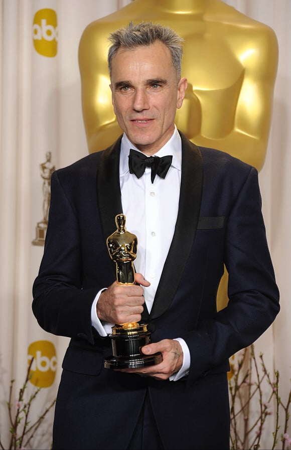 Daniel Day-Lewis, Oscar du meilleur acteur pour sa performance dans Lincoln - Press Room de la 85eme ceremonie des Oscars à Hollywood, le 24 février 2013.