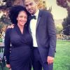 Jesse Williams et sa femme, enceinte de leur premier enfant. 2014