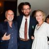 Exclusif - Jean-Louis Livi, Jean Robert-Charrier et Caroline Silhol - Jean-Claude Camus remet les insignes de Chevalier dans l'Ordre des Arts et des Lettres à Jean Robert-Charrier au théâtre de la Porte Saint-Martin à Paris le 19 juin 2017. © Coadic Guirec/Bestimage