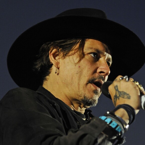 Johnny Depp lors du festival de Glastonbury à Worthy Farm le le 22 juin 2017.