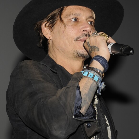 Johnny Depp lors du festival de Glastonbury à Worthy Farm le 22 juin 2017