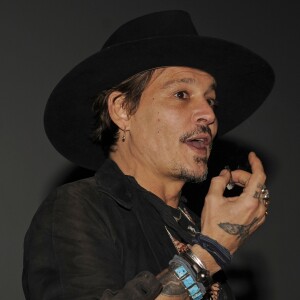 Johnny Depp lors du festival de Glastonbury à Worthy Farm le 22 juin 2017.