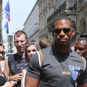 Victor Cruz - Arrivées au défilé de mode Louis Vuitton Hommes printemps-été 2018 au Palais Royal à Paris, le 22 juin 2017. © CVS/Veeren/Bestimage