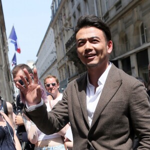 Yang Shuo - Arrivées au défilé de mode Louis Vuitton Hommes printemps-été 2018 au Palais Royal à Paris, le 22 juin 2017. © CVS/Veeren/Bestimage