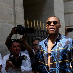 Russell Westbrook - Arrivées au défilé de mode Louis Vuitton Hommes printemps-été 2018 au Palais Royal à Paris, le 22 juin 2017. © CVS/Veeren/Bestimage