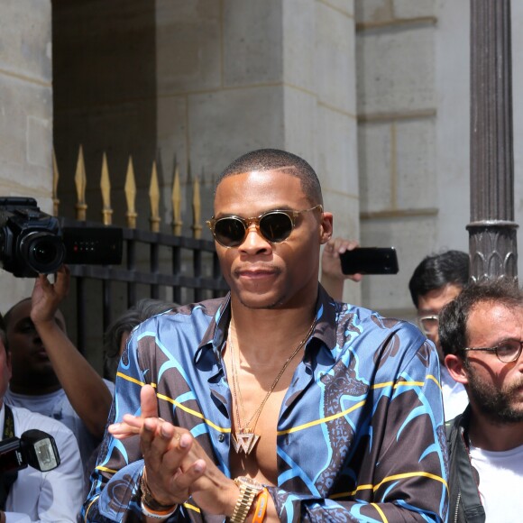 Russell Westbrook - Arrivées au défilé de mode Louis Vuitton Hommes printemps-été 2018 au Palais Royal à Paris, le 22 juin 2017. © CVS/Veeren/Bestimage