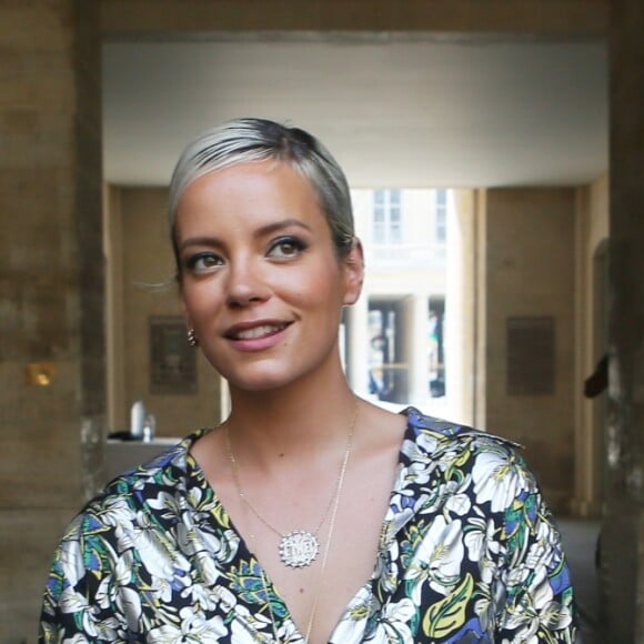 Lily Allen - Sorties du défilé de mode Louis Vuitton Hommes printemps-été 2018 au Palais Royal à Paris, le 22 juin 2017. © CVS/Veeren/Bestimage