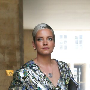 Lily Allen - Sorties du défilé de mode Louis Vuitton Hommes printemps-été 2018 au Palais Royal à Paris, le 22 juin 2017. © CVS/Veeren/Bestimage