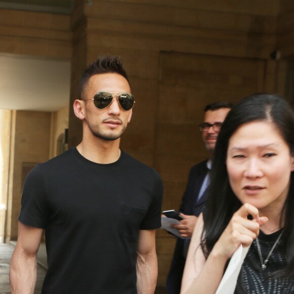 Hidetoshi Nakata - Sorties du défilé de mode Louis Vuitton Hommes printemps-été 2018 au Palais Royal à Paris, le 22 juin 2017. © CVS/Veeren/Bestimage