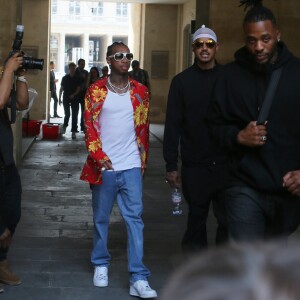 Tyga - Sorties du défilé de mode Louis Vuitton Hommes printemps-été 2018 au Palais Royal à Paris, le 22 juin 2017. © CVS/Veeren/Bestimage