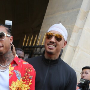 Tyga - Sorties du défilé de mode Louis Vuitton Hommes printemps-été 2018 au Palais Royal à Paris, le 22 juin 2017. © CVS/Veeren/Bestimage