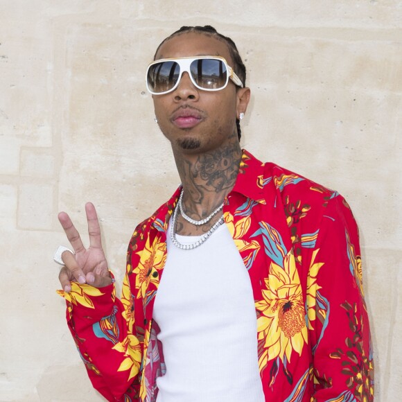 Le rappeur Tyga - People au photocall du défilé de mode Louis Vuitton Hommes printemps-été 2018 au Palais Royal à Paris, le 22 juin 2017. © Olivier Borde/Bestimage