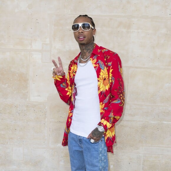 Le rappeur Tyga - People au photocall du défilé de mode Louis Vuitton Hommes printemps-été 2018 au Palais Royal à Paris, le 22 juin 2017. © Olivier Borde/Bestimage