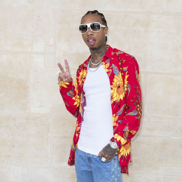 Le rappeur Tyga - People au photocall du défilé de mode Louis Vuitton Hommes printemps-été 2018 au Palais Royal à Paris, le 22 juin 2017. © Olivier Borde/Bestimage