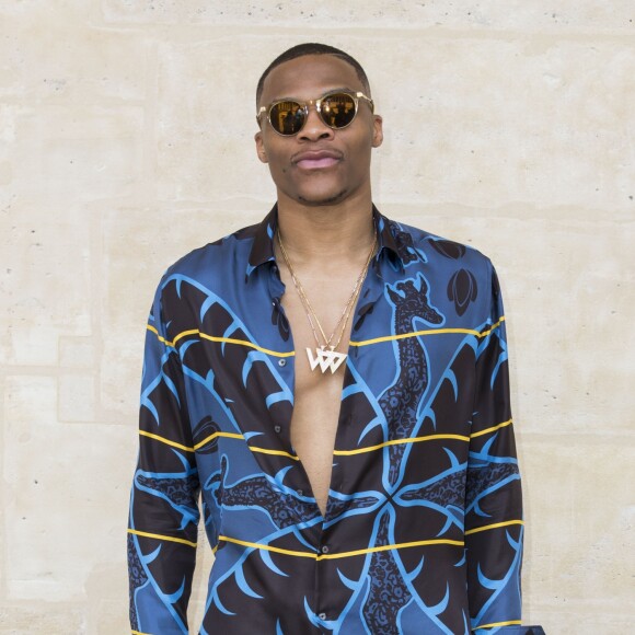 Russell Westbrook - People au photocall du défilé de mode Louis Vuitton Hommes printemps-été 2018 au Palais Royal à Paris, le 22 juin 2017. © Olivier Borde/Bestimage